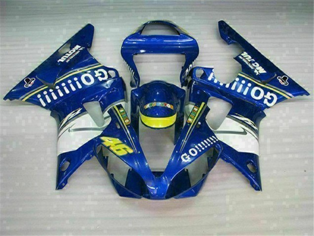 00-01 Blue YZF R1 Full Motorcycle Fairing Kits 00-01 Blue YZF R1 Full Motorcycle Fairing Kits