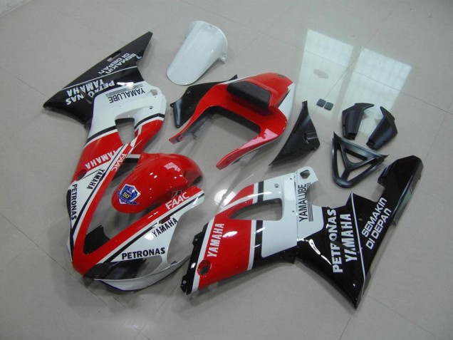 00-01 Red White Yamalube YZF R1 Motorcycle Fairings 00-01 Red White Yamalube YZF R1 Motorcycle Fairings