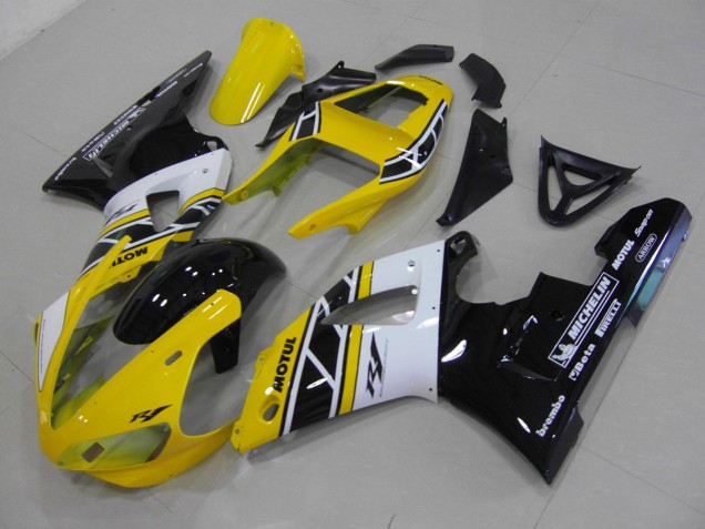 00-01 Yellow Anniversary YZF R1 Motorcycle Fairings 00-01 Yellow Anniversary YZF R1 Motorcycle Fairings