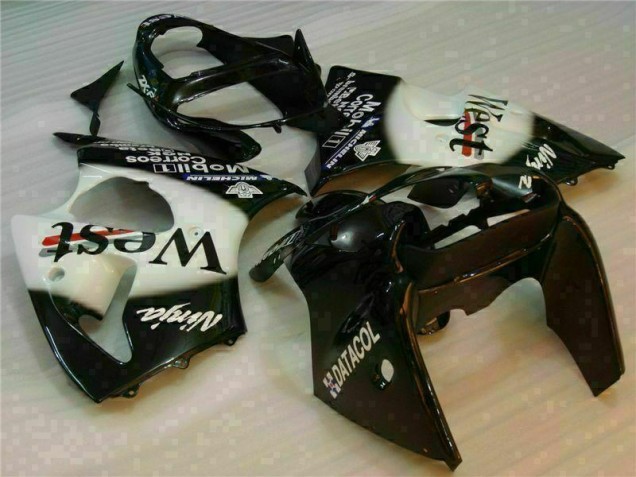 00-02 Black West Ninja ZX6R Motorcycle Fairings 00-02 Black West Ninja ZX6R Motorcycle Fairings