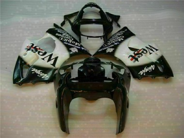 00-02 Black West Ninja ZX6R Motorcycle Fairings