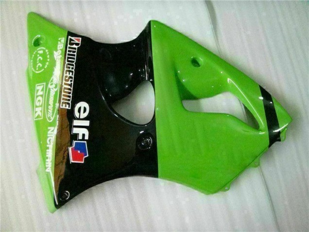 00-02 Green Black ZX6R Full Motorcycle Fairing Kits