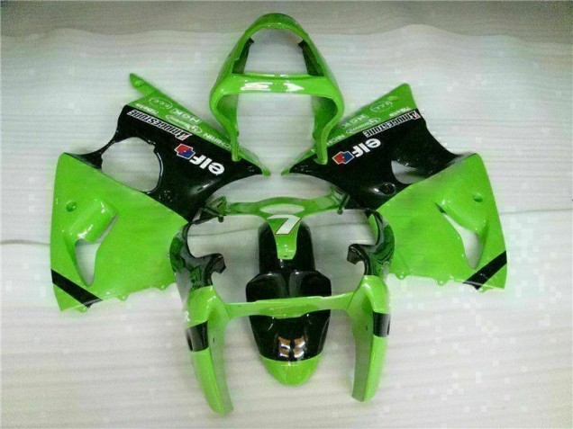 00-02 Green Black ZX6R Full Motorcycle Fairing Kits