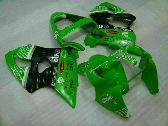 00-02 Green Black ZX6R Motorcycle Fairing 00-02 Green Black ZX6R Motorcycle Fairing