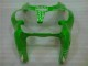 00-02 Green Black ZX6R Motorcycle Fairing 00-02 Green Black ZX6R Motorcycle Fairing