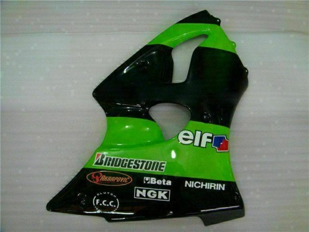 00-02 Green ZX6R Motorcycle Fairings 00-02 Green ZX6R Motorcycle Fairings