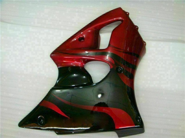00-02 Red Black ZX6R Motorcycle Fairings 00-02 Red Black ZX6R Motorcycle Fairings