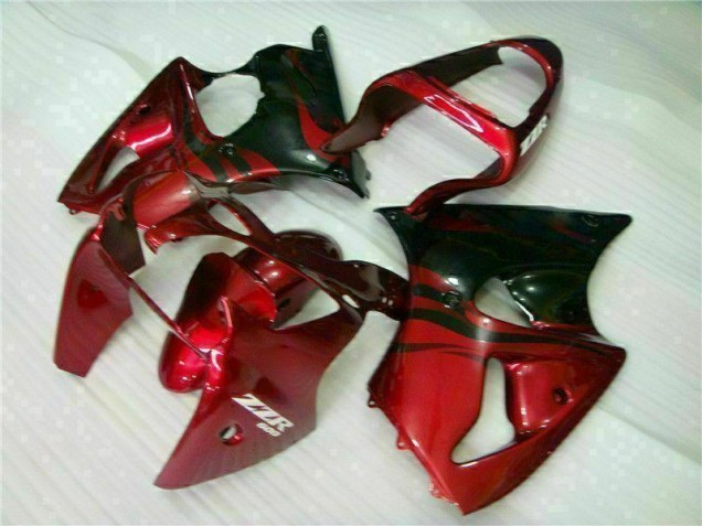 00-02 Red Black ZX6R Motorcycle Fairings 00-02 Red Black ZX6R Motorcycle Fairings