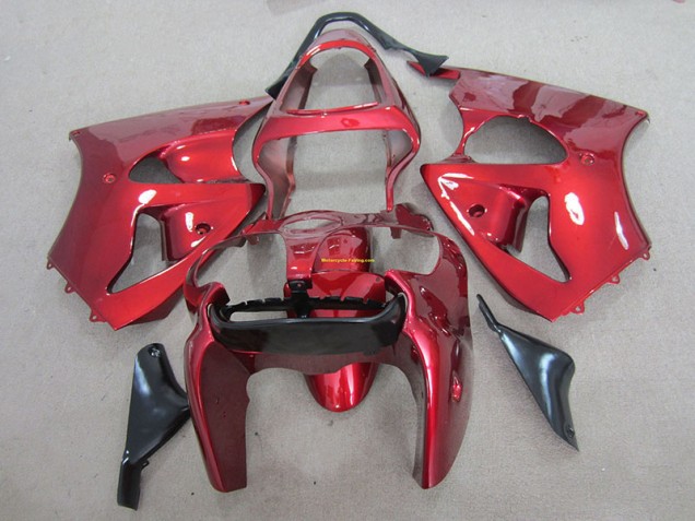 00-02 Red ZX6R Motorcycle Fairings 00-02 Red ZX6R Motorcycle Fairings