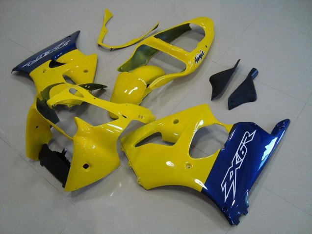 00-02 Yellow Blue ZX6R Motorcycle Fairings 00-02 Yellow Blue ZX6R Motorcycle Fairings
