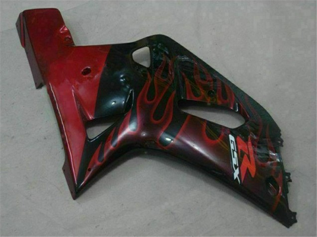 01-03 Black Red GSXR 600/750 Motorcycle Fairings 01-03 Black Red GSXR 600/750 Motorcycle Fairings