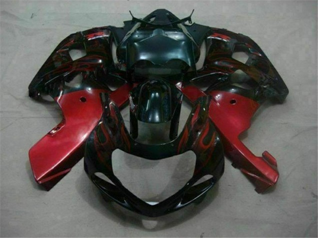 01-03 Black Red GSXR 600/750 Motorcycle Fairings 01-03 Black Red GSXR 600/750 Motorcycle Fairings