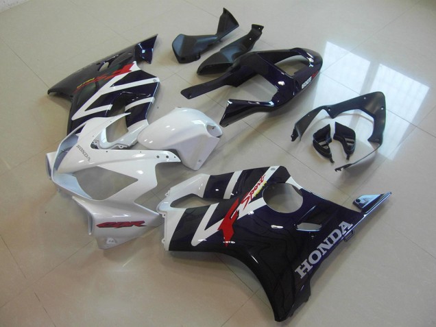 01-03 Black White F Sport CBR600 F4i Motorcycle Fairings 01-03 Black White F Sport CBR600 F4i Motorcycle Fairings