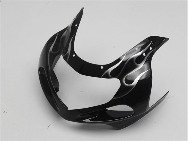01-03 Black White Flame GSXR 600/750 Motorcycle Fairings 01-03 Black White Flame GSXR 600/750 Motorcycle Fairings
