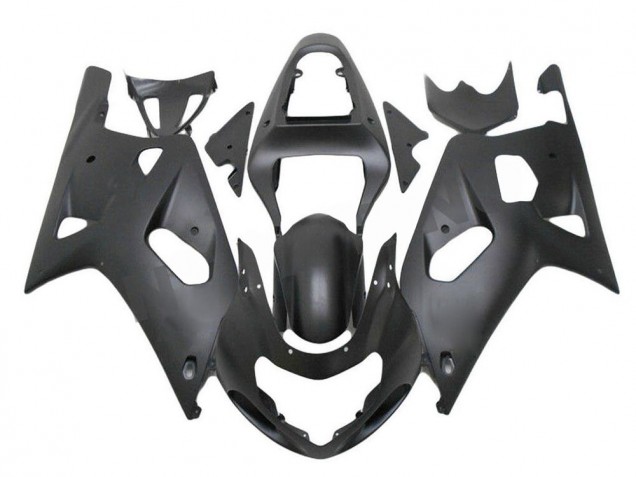 01-03 Matte Black GSXR 600/750 Motorcycle Fairings 01-03 Matte Black GSXR 600/750 Motorcycle Fairings