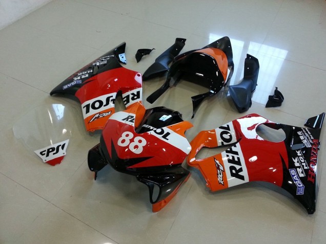 01-03 Race Repsol 88 CBR600 F4i Motorcycle Fairings 01-03 Race Repsol 88 CBR600 F4i Motorcycle Fairings
