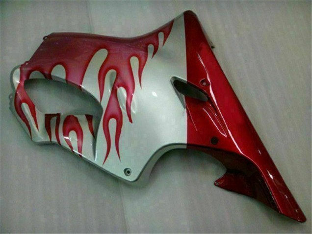01-03 Red Flame Silver CBR600 F4i Motorcycle Fairings 01-03 Red Flame Silver CBR600 F4i Motorcycle Fairings