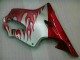 01-03 Red Flame Silver CBR600 F4i Motorcycle Fairings 01-03 Red Flame Silver CBR600 F4i Motorcycle Fairings