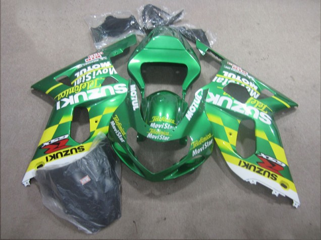 01-03 Telefunica Movistar GSXR 600 Motorcycle Fairings 01-03 Telefunica Movistar GSXR 600 Motorcycle Fairings