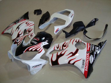 01-03 White Flame CBR600 F4i Motorcycle Fairings