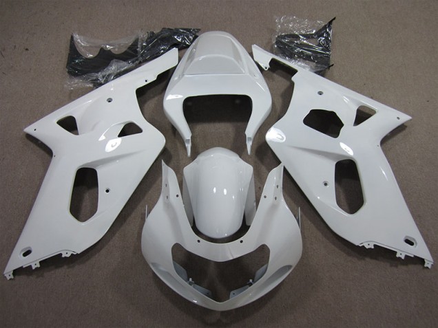 01-03 White GSXR 600 Motorcycle Fairings 01-03 White GSXR 600 Motorcycle Fairings