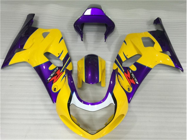01-03 Yellow GSXR 600/750 Motorcycle Fairing 01-03 Yellow GSXR 600/750 Motorcycle Fairing
