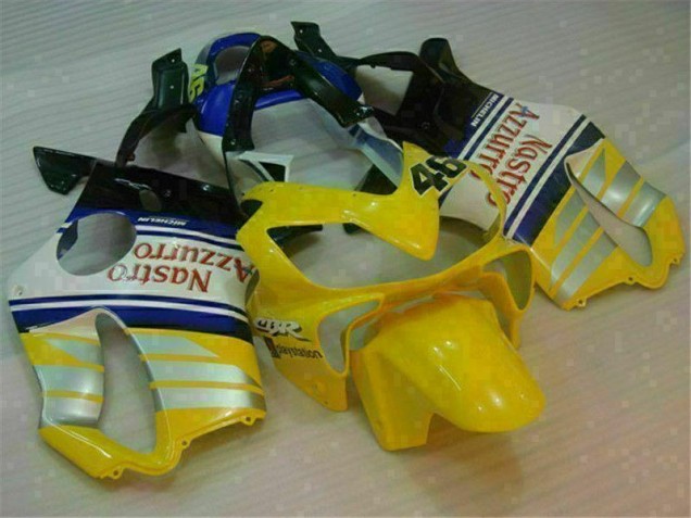01-03 Yellow Silver Nastro Azzurro CBR600 F4i Motorcycle Fairings 01-03 Yellow Silver Nastro Azzurro CBR600 F4i Motorcycle Fairings