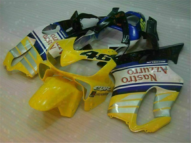 01-03 Yellow Silver Nastro Azzurro CBR600 F4i Motorcycle Fairings 01-03 Yellow Silver Nastro Azzurro CBR600 F4i Motorcycle Fairings