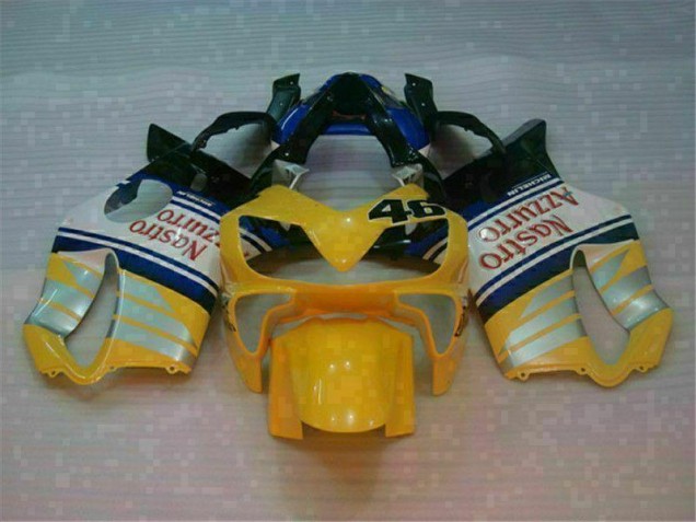 01-03 Yellow Silver Nastro Azzurro CBR600 F4i Motorcycle Fairings 01-03 Yellow Silver Nastro Azzurro CBR600 F4i Motorcycle Fairings