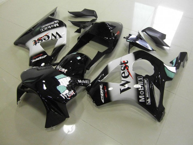 02-03 Black West CBR900RR 954 Motorcycle Fairings 02-03 Black West CBR900RR 954 Motorcycle Fairings