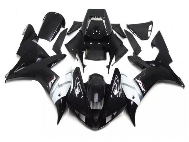 02-03 Black White YZF R1 Motorcycle Fairing 02-03 Black White YZF R1 Motorcycle Fairing