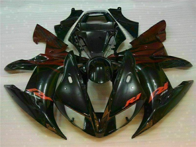 02-03 Black YZF R1 ABS Motorcycle Fairings 02-03 Black YZF R1 ABS Motorcycle Fairings