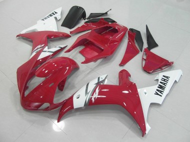 02-03 Red White YZF R1 Motorcycle Fairings
