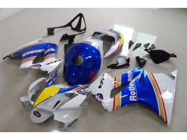 02-13 Blue White Rothmans VFR800 Motorcycle Fairings
