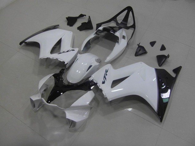 02-13 White Black VFR800 Motorcycle Fairing