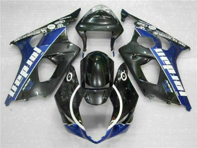 03-04 Black Blue GSXR 1000 Motorcycle Fairings 03-04 Black Blue GSXR 1000 Motorcycle Fairings