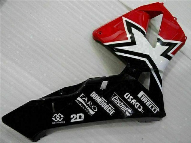 03-04 Black White 11 CBR600RR Motorcycle Fairings 03-04 Black White 11 CBR600RR Motorcycle Fairings