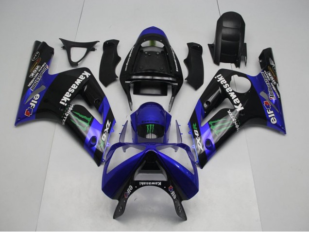03-04 Blue Monster ZX6R Motorcycle Fairings 03-04 Blue Monster ZX6R Motorcycle Fairings