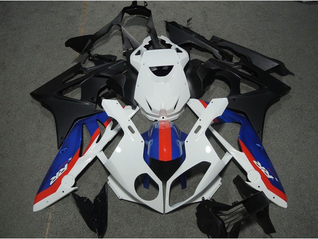 03-04 Blue Red White CBR600RR Motorcycle Fairings 03-04 Blue Red White CBR600RR Motorcycle Fairings