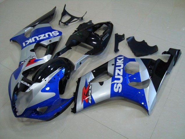03-04 Blue Silver GSXR 1000 Motorcycle Fairings