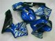 03-04 Blue with Silver Flame CBR600RR Motorcycle Fairings 03-04 Blue with Silver Flame CBR600RR Motorcycle Fairings