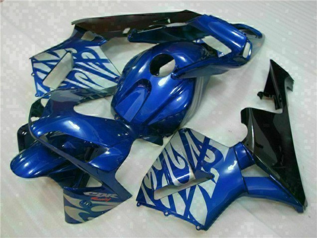 03-04 Blue with Silver Flame CBR600RR Motorcycle Fairings 03-04 Blue with Silver Flame CBR600RR Motorcycle Fairings