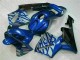 03-04 Blue with Silver Flame CBR600RR Motorcycle Fairings 03-04 Blue with Silver Flame CBR600RR Motorcycle Fairings