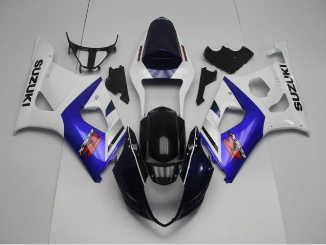 03-04 Dark Blue Front and Blue GSXR 1000 Motorcycle Fairings