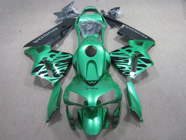 03-04 Green Black CBR600RR Motorcycle Fairings 03-04 Green Black CBR600RR Motorcycle Fairings