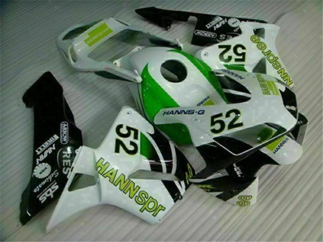 03-04 Green White Black CBR600RR Motorcycle Fairings 03-04 Green White Black CBR600RR Motorcycle Fairings