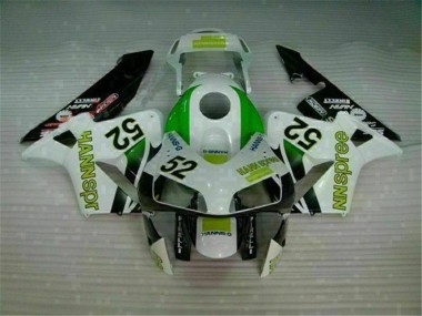 03-04 Green White Black CBR600RR Motorcycle Fairings