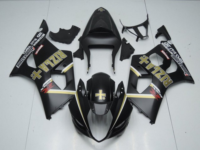 03-04 Matte Black Rizla GSXR 1000 Motorcycle Fairings 03-04 Matte Black Rizla GSXR 1000 Motorcycle Fairings