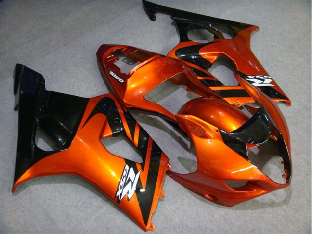 03-04 Orange Black GSXR 1000 Motorcycle Fairings