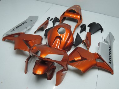 03-04 Orange Silver CBR600RR Motorcycle Fairings